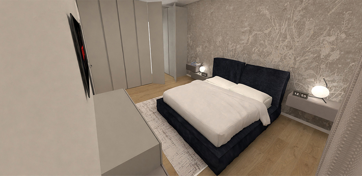 Camera matrimoniale Trilocale - Residenza Antares di Albino