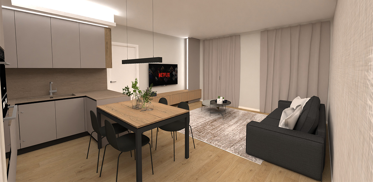 Ingresso del Trilocale - Residenza Antares di Albino