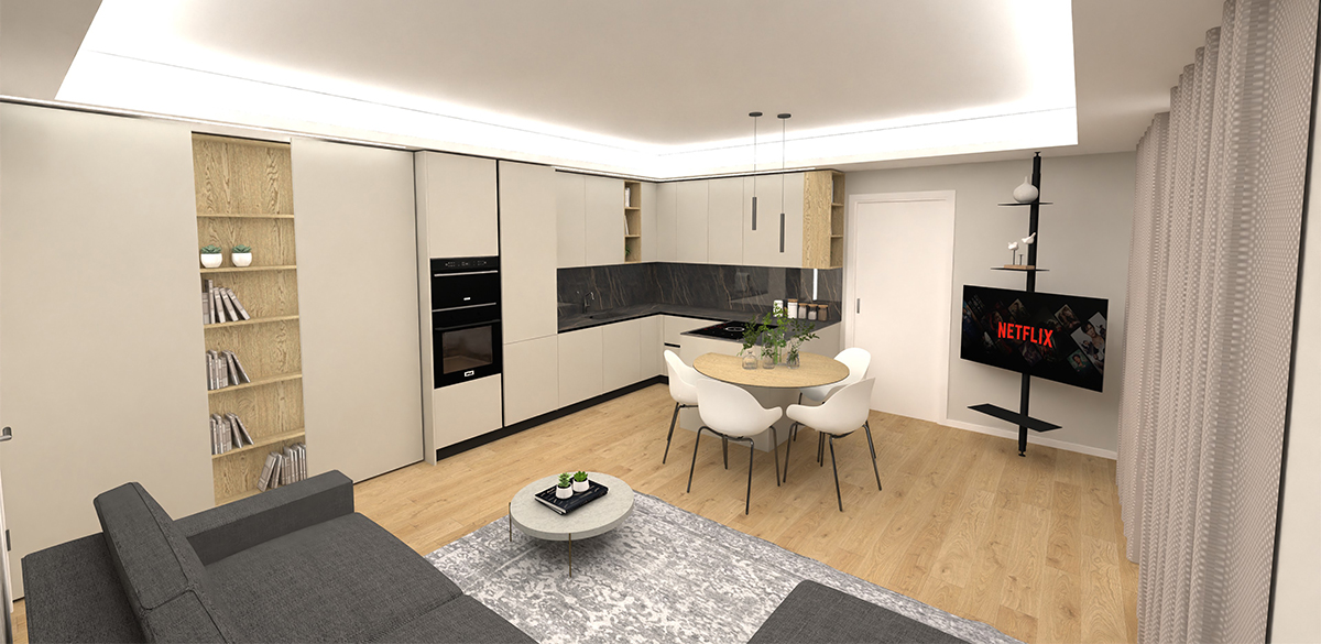 Soggiorno Trilocale - Residenza Antares di Albino