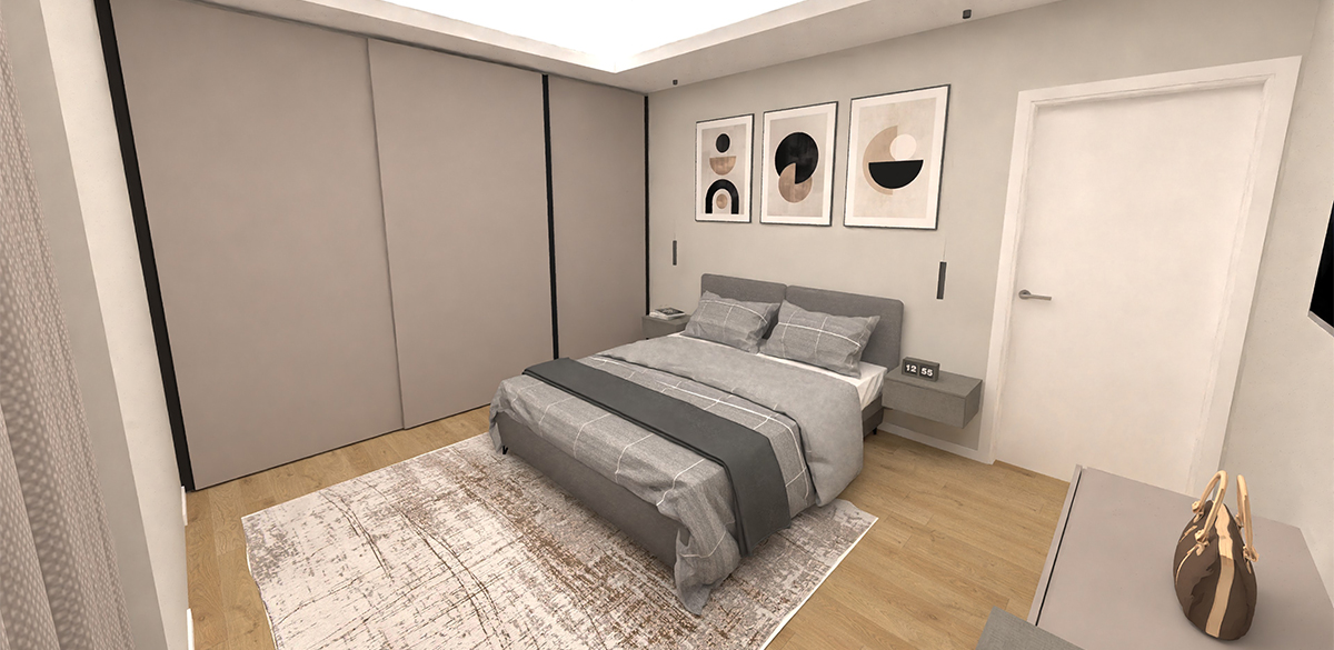 Camera matrimoniale Trilocale - Residenza Antares di Albino